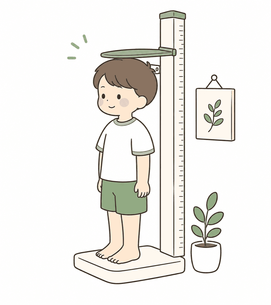 体の発達のイラスト